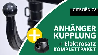 Anhängerkupplung abnehmbar CITROËN C8  | Westfalia Komplettsatz + Montage von Rameder