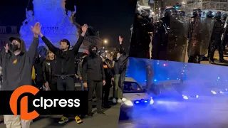 Présidentielle: manifestation et incidents après les résultats (24 avril 2022, Paris) [4K]