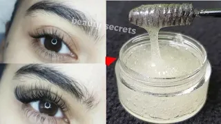 How to grow long eyelashes and thick eyebrows in just 3 days,effective 💯