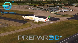 {Prepar3d v5} Full Flight - Edinburgh To Dubai UAE - Emirates Boeing 777-200LR