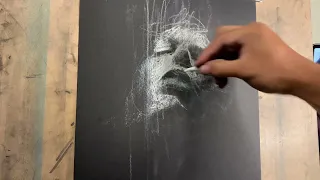 HOW TO DRAW WITH WHITE ON BLACK PAPER