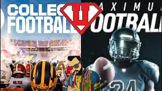 College Footall 25 vs Maximum Football 24 cinematics
