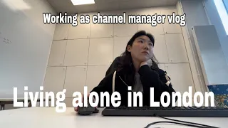 Living alone in London l 9 to 6 Working vlog, Korean girl working as channel manager