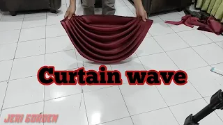 How to make a curtain wave