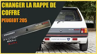 Changer la rappe de coffre (hayon) sur Peugeot 205 GTI/CTI/TDF/XS - Tutoriel