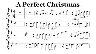 A Perfect Christmas Flute Violin Sheet Music Backing Track Play Along Partitura