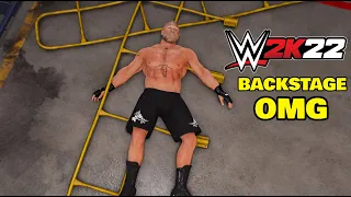 WWE 2K22 All Backstage Area OMG Moments