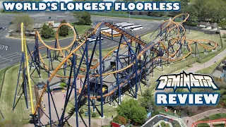 Dominator Review, Kings Dominion B&M Multi-Looper | World's Longest Floorless Coaster