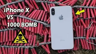 Iphone X vs 10,000 Firecrackers Expeiment - Will it Survive??