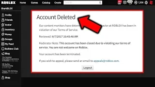 How to get unbanned on roblox! (Account Deleted Appeal Request)
