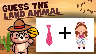 Guess 15 Land Animals From The Emojis || Guess The Land Animal Name From The Emojis