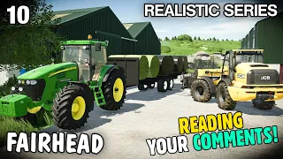 READING YOUR COMMENTS! SHOUT OUTS | Let's Play Fairhead Realistic FS22 - Episode 10