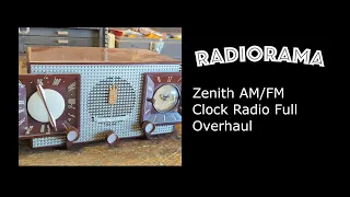 Great big Zenith clock radio overhaul