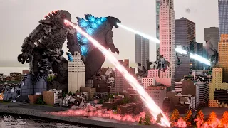 Godzilla & MechaGodzilla Attack on Our Small Town City In Teardown