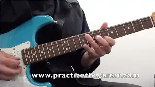 Blues Guitar Lessons - Stevie Ray Vaughan (SRV) Texas Shuffle - Blues Guitar Lesson - In G