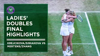 Mertens / Zhang vs. Krejcikova / Siniakova: Ladies' Double Final Highlights | Wimbledon 2022