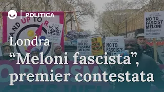 Londra: "Meloni fascista", premier contestata