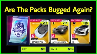 Asphalt 9 | Oktober Fast Packs | BUG Packs? | Jackpot Packs | Speedtail jackpot Packs | Aperta Packs