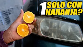 Naranja y Bicarbonato para Pulir Faros😦 ¿Funcionara?