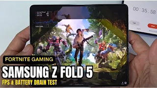 Samsung Galaxy Z Fold 5 test game Fortnite | Snapdragon 8 Gen 2 for Galaxy, 120Hz Display