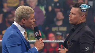 Cody Rhodes Confronta a The Miz en MizTV - WWE Raw Español Latino: 11/04/2022