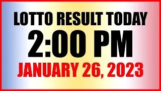 Lotto Result Today 2pm January 26, 2023 Swertres Ez2 Pcso