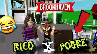 JOGANDO BROOKHAVEN - FAMÍLIA RICA X POBRE 😱!!!