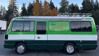 SOLD: 1991 Toyota Coaster Camping Saloon RV 4.2L 1HDT  Turbo Diesel Engine  165hp HDB20,   31K.mi