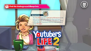 Find The Underground Blueprints! Mayoress - Youtubers Life 2 Friendship Mission Quest