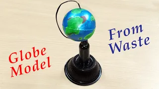 How to Make Globe Model Using Ball | DIY Globe Model | Science Project Globe Model | Earth Model