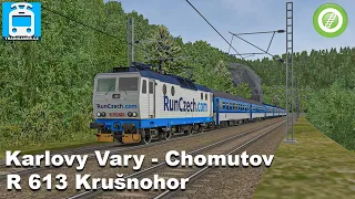 Open Rails: R 613 Krušnohor (Karlovy Vary - Chomutov)