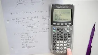 TVM Bond Price | Annual Coupons | Example Problem with Formula and Graphing Calculator Solution TI84