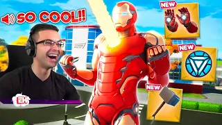 Nick Eh 30 reacts to Iron Man MYTHIC WEAPON and MAP CHANGE!