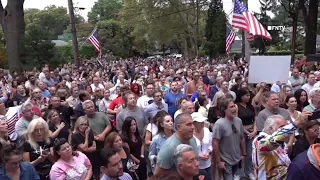 Protests continue outside former school housing migrants on Staten Island