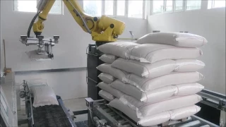 Roboic Palletizing of Woven Polypropylen Bags