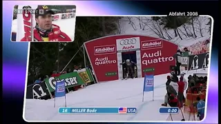 Bode Miller Kitzbühel DH 2008 in HD (High Definition)