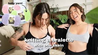 knitting a scoop-neck bralette | one skein project
