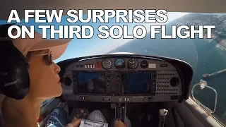 Solo Flight With a Few Surprises | Diamond DA40 (ATC Audio)