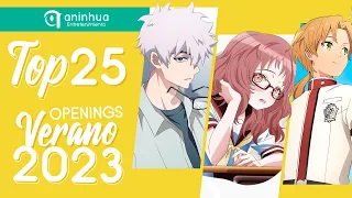 Top 25 Anime & Donghua Openings Verano 2023 - Summer 2023