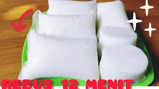 CARA MEMBUAT LONTONG PLASTIK,DI REBUS 12 MENIT/HEMAT BUDGET