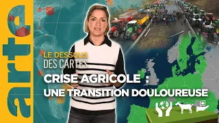 Crise agricole : une transition douloureuse | Le dessous des cartes - L'essentiel | ARTE