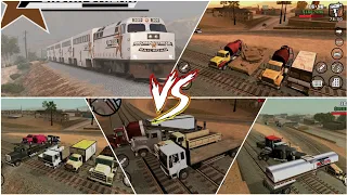 Crazy Train vs Heavy Vehicle's | GTA SA | Gaming Bite