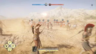 Assassin's Creed Odyssey Conquest Battle Using Multi Shot Ability FUNNY