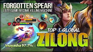 Forgotten Spear Man Be a Killing Machine! Inuyasha 97.7% Top 1 Global Zilong - Mobile Legends