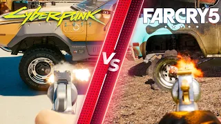 Cyberpunk 2077 Physics vs. Far Cry 5 Physics - Direct Comparison! Attention To Details & Graphics!