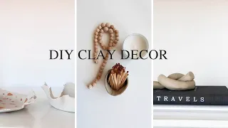 DIY CLAY ROOM DECOR IDEAS | Minimal + Aesthetic