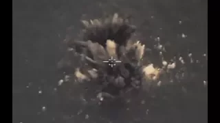 SU 30SM Target Practice With Unguided Bombs in The Black Sea