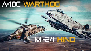 A-10C Warthog Vs Mi-24 Hind | Digital Combat Simulator | DCS |