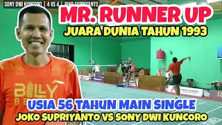 MR. RUNNER UP❗JOKO SUPRIYANTO JUARA DUNIA 1993 VS SONY DWI KUNCORO ANAK DIDIK | GOR BILLY BERAS