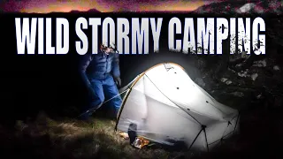 Wild Camping in BAD Weather - enduring the storm !!